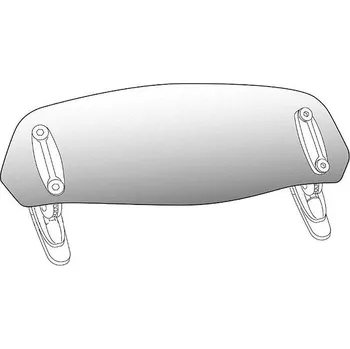 PUIG náhradní plexi clip-on průhledný, 102 × 325, 140.6873W