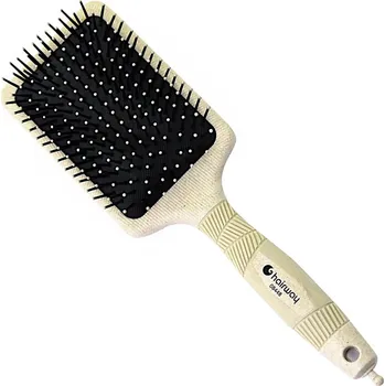 Kartáč na vlasy z organického materiálu s polyamidovými štětinami Hairway Organica - béžový (08448) + dárek zdarma