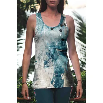 UTOPY Dámské Dámské sportovní tílko Turquoise Desert Velikost: L