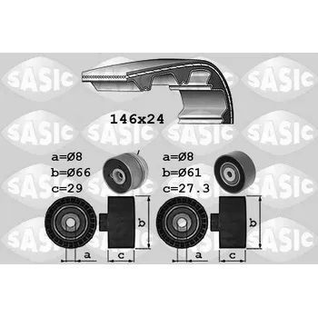 Rozvod motoru Sada rozvodového řemene, , SASIC, 1756083