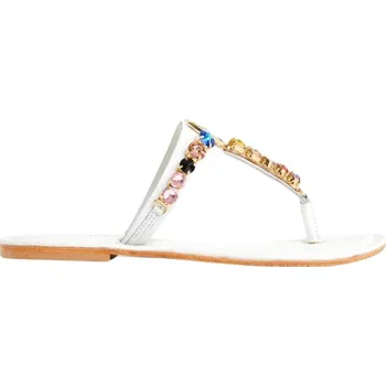 Dámské sandále GAUDI Rhinestones White sandály 37 EU Barevná