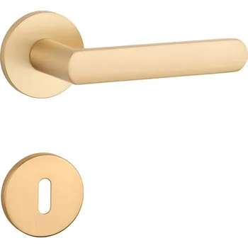 Dveřní kování AT - FRAGOLA - R 7S rozety BB, klika/klika OLS - Mosaz broušená