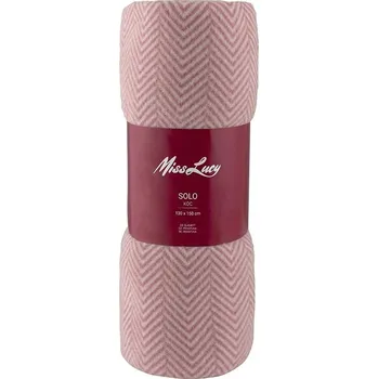 Přehoz na lůžko Miss Lucy Deka SOLO Miss Lucy růžová 130x150 cm