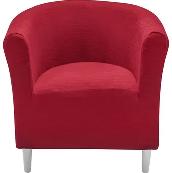 Napínací potah Blancheporte Pružný jednobarevný potah na křeslo cabriolet bordó potah na křeslo