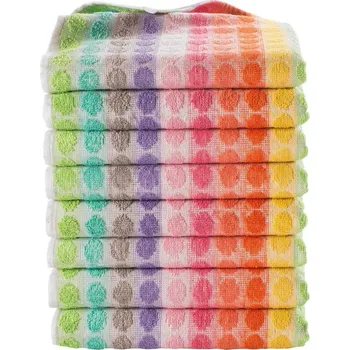 Utěrka Blancheporte Froté ručníky na ruce s puntíky/proužky, sada 4 nebo 8 ks vícebarevná 8 ks, 45x60 cm