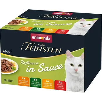 Krmivo pro kočku animonda vom Feinsten Raffinesse Adult v omáčce 24 × 85 g