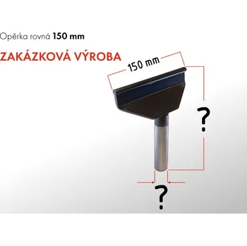 Příslušenstí k soustruhu GURTOOL Opěrka rovná 150 mm | Zakázková výroba Průměr: 16 mm