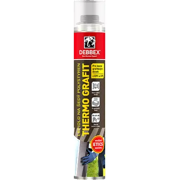 Montážní pěna Den Braven Thermo Grafit žlutá 750 ml