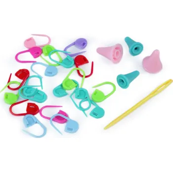 Sada pomůcek na pletení / háčkování, malé, viz foto