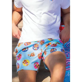 Pánské plavky Pánské plavky John Frank JFSSSW07 XXL Světle modrá