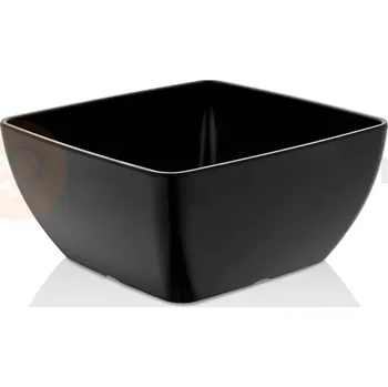 Melaminová čtvercová miska, černá, 190x190x(h)90 mm | FINE DINE, 779590
