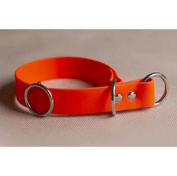Obojek pro psa LV Shop Obojek biothane - oranžový neon rozměry: šířka 25mm/délka 25cm