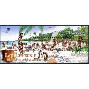 Poštovní známka Vanuatu post (2005) MiNr. 1234 - 1237 ** Block 52 - Vanuatu - osídlení Vanuatu