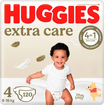 teploměr do vody pro miminko HUGGIES® Extra Care pleny jednorázové 4 (8-14 kg) 120 ks