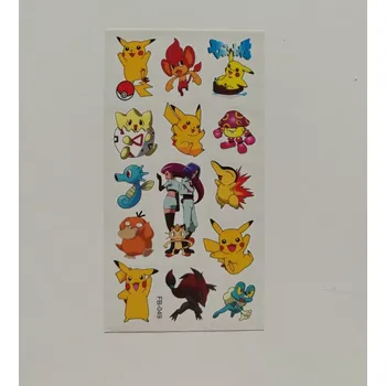 Odstranitelné tetování Dětské dočasné tetování - POKÉMON (2) - PIKACHU 4 (Značka: TAKARA TOMY)
