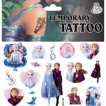 Odstranitelné tetování Dětské dočasné tetování - LEDOVÉ KRÁLOVSTVÍ - FROZEN 14 (Značka: TAKARA TOMY)