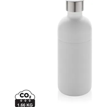 Láhev Lahev Soda na sycené nápoje z RCS recyklovaného hliníku - Bílá, Firemní dárkové předměty s vlastním potiskem