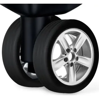 Příslušenství k zavazadlu Ochranný kryt na kolečka kufru - Černý