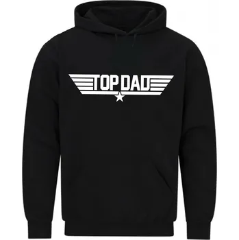Pánská mikina Pánská mikina Top Dad Top Táta (Velikost: 5XL, Barva: Černá)