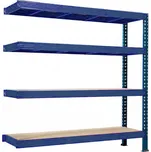 Přístavek k regálu Trestles RNC 2000x1600x800, nosnost 3200 kg, 4 police Barva: modrá