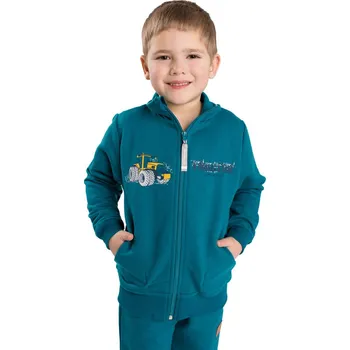 Chlapecká mikina Chlapecká mikina Betty mode petrolejová s traktorem