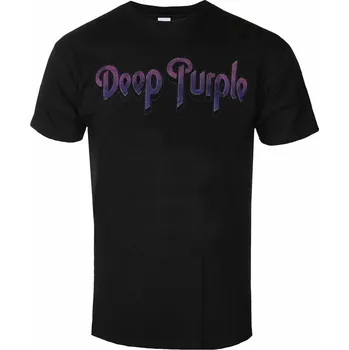 Pánské tričko Tričko metal pánské Deep Purple - Vintage Logo - ROCK OFF - DPTS01MB