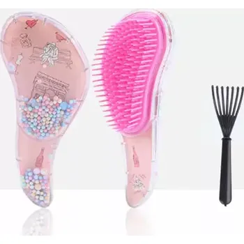 kartáč na vlasy Set (kartáč na vlasy + čistič kartáčů) - KULIČKY 1 (Značka: KOMMEN)