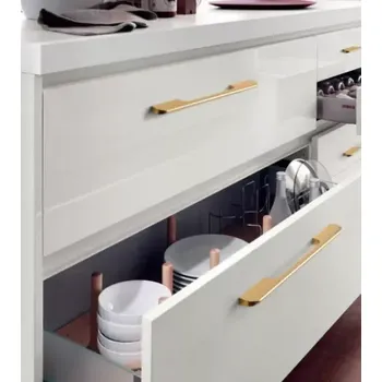 Nábytkové kování Nábytková úchytka 212mm 6801 zlatá odstín rose gold (MD1192G)