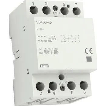 Stykač VS463 -40 24V AC/DC Instalační stykač 4x63A 209970700044
