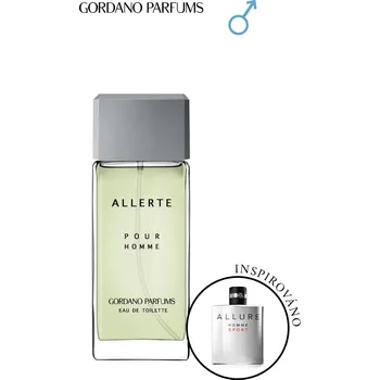 Pánský parfém Gordano parfums Allerte Objem: 50 ml Inspirováno vůní: Chanel Allure Homme Sport