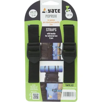 Upínací popruh YATE popruh se sponou 2x150cm-2ks