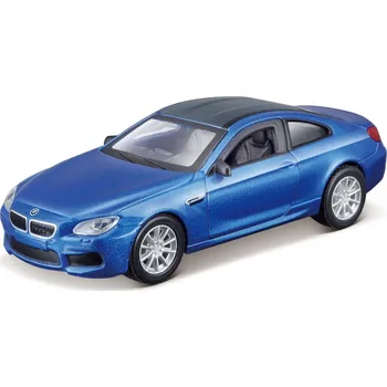 autíčko Maisto BMW M6 1:41 modrá metalíza