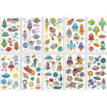 Odstranitelné tetování Dětské dočasné tetování - RAKETY 1 (Značka: SPADABRAVO)