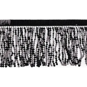 Galanterie Třásně s holografickými flitry šíře 15 cm