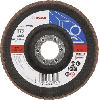 Brusný kotouč Bosch Accessories 2608607347 X551 vějířovitý brusný kotouč Průměr 125 mm Ø otvoru 22.33 mm ocel 1 ks