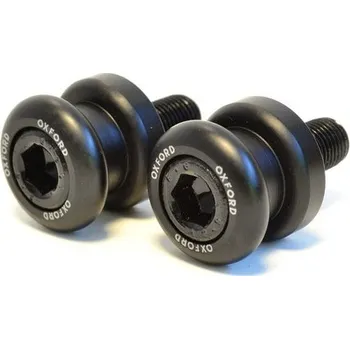 Rolny - ADAPTÉRY KYVNÉ VIDLICE PRO OSAZENÍ ZADNÍHO STOJANU OXFORD M6x1.0 černé, pár (Aprilia / Triumph / Yamaha)