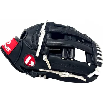 Rukavice BARNETT GL-127 REG 12,75palcové kožené baseballové rukavice, černé (házení pravou rukou) ČERNÁ