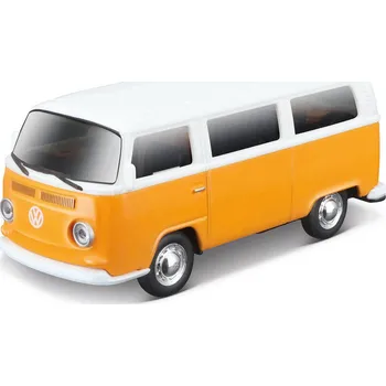 autíčko Maisto Volkswagen Type 2 Bus 1971 1:42 bílo-oranžová - expresní doprava