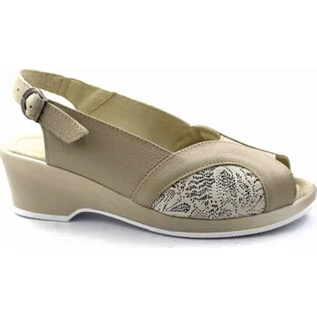 Dámské sandále Sandály dámské Axel 9905 béžové kožené na hallux - 38