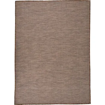 Koupelnová předložka zahrada-XL Venkovní hladce tkaný koberec 200x280 cm hnědá 340791