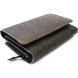 Arwel Tmavě hnědá dámská střední kožená peněženka s klopnou 511-2266-47