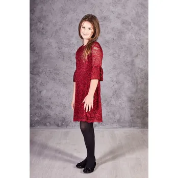 Dívčí šaty Dívčí šaty Harriet tmavě červené