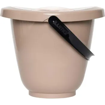 teploměr do vody pro miminko Kyblík na pleny s víkem LUMA Desert Taupe