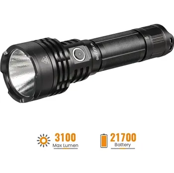 Taktická svítilna Sofirn C8L, 3100 lumenů, s akumulátorem (kvalitní a výkonná taktická baterka od firmy Sofirn)