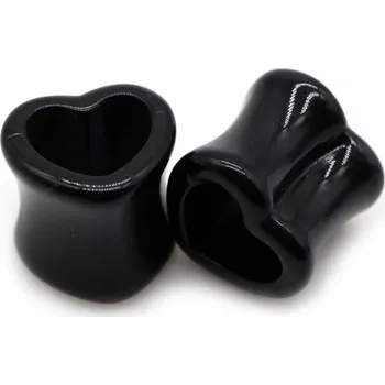 Piercing Tunel do ucha | tunel srdce, 1 pár - 1,12mm