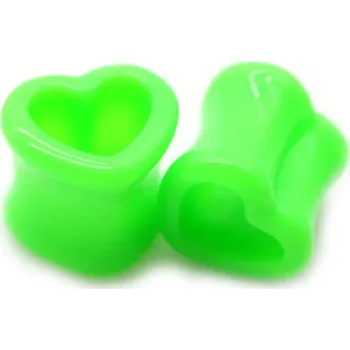 Piercing Tunel do ucha | tunel srdce, 1 pár - 3,10mm