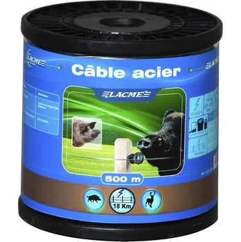 Ohradník Lacme Ocelové pozinkované lanko Acier Délka: 500 m
