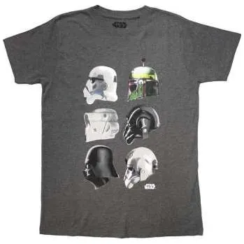 Merch Star Wars: Star Wars Unisex T-shirt: Helmet Profiles (large) L