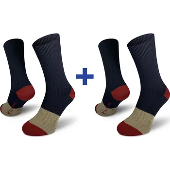 Pánská móda Northman Narvik Merino ponožky 2-pack Velikost: 42-44 Černé Společenské Merino Ponožky (Sada)