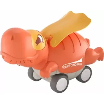 autíčko Autíčko pro nejmenší - DINOSAURUS - ORANŽOVÝ (Značka: TAKARA TOMY)